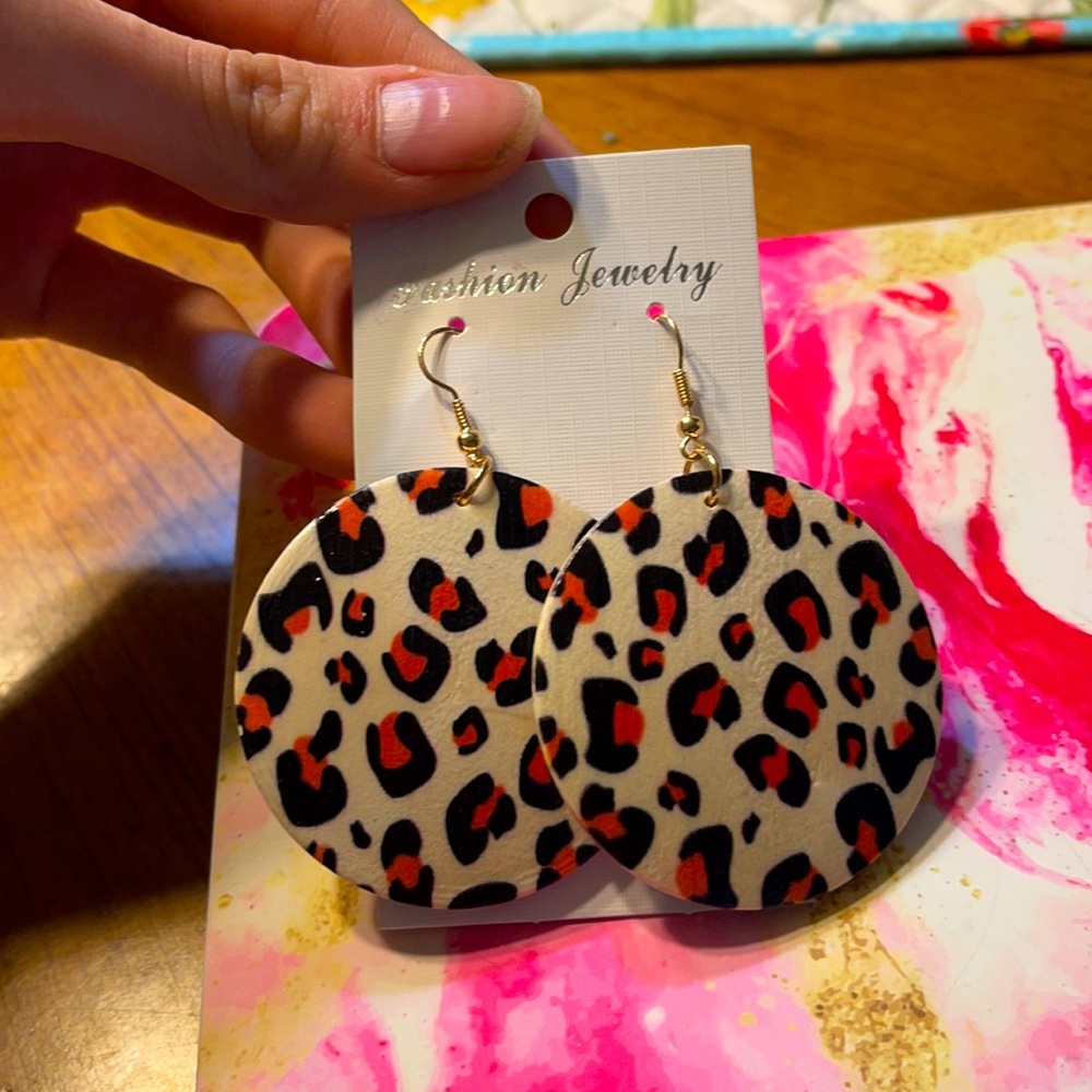 Leopard earrings